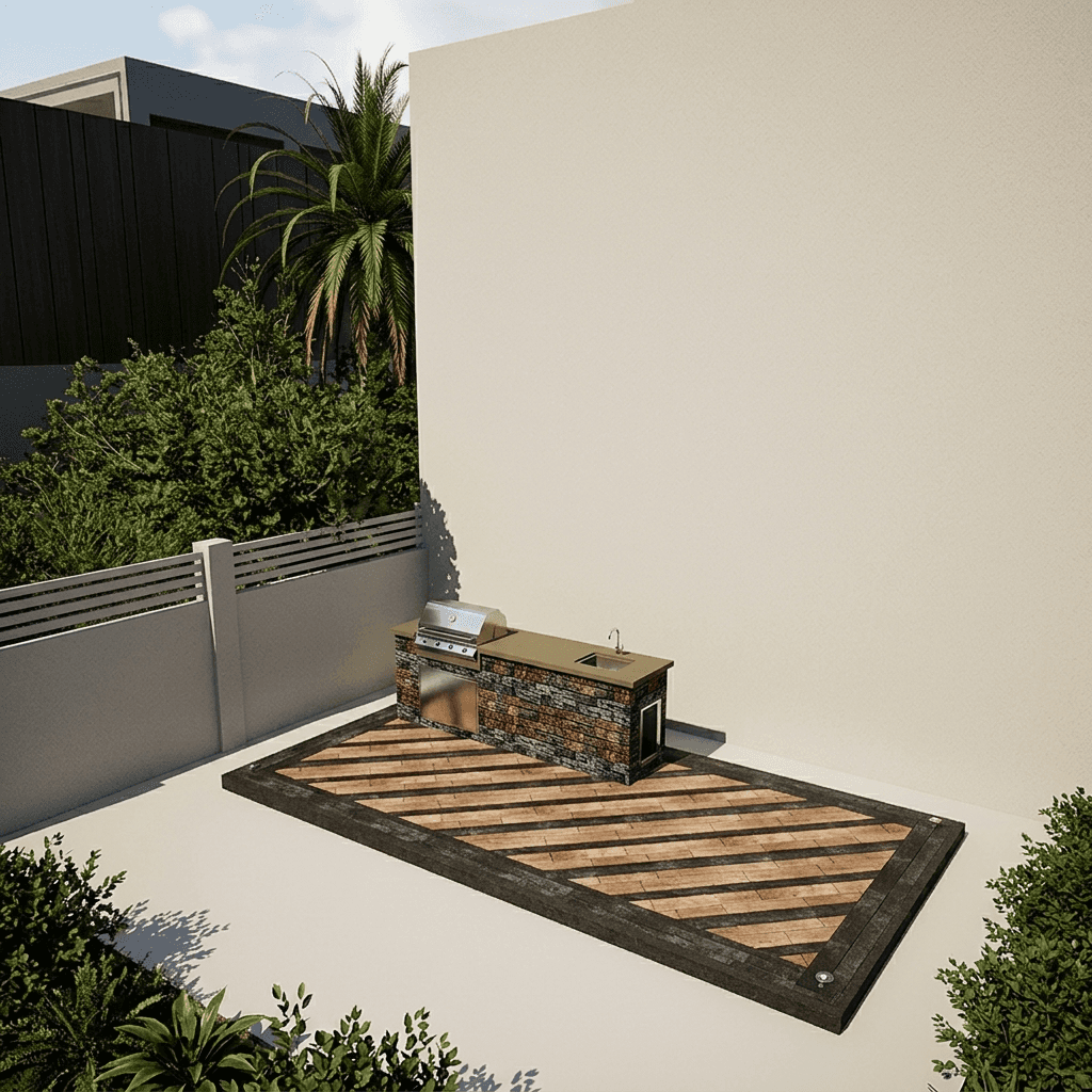Outdoor Kitchen 4023 - 6.15 x 3.15 m